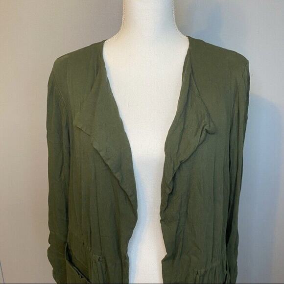 Torrid Army Green Utility Jacket Size 2 - Picture 3 of 10